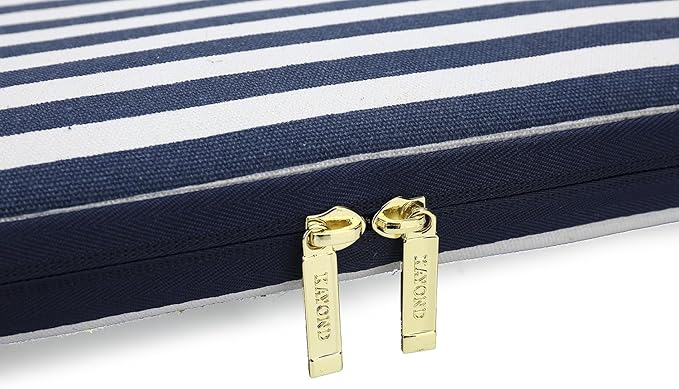 kayond Bohemian Canvas Water-Resistant 14 inch Laptop Sleeve Pocket 14.1 inch Laptop case Compatible MacBook Pro 15.4 A1707(14-14.1 inches, Breton Stripe)