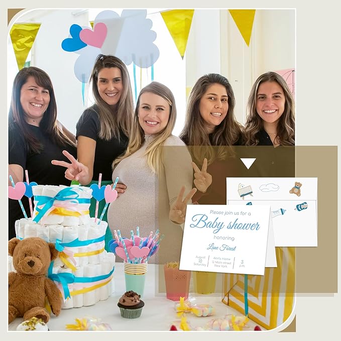 Goefun Blank White Cards and Envelopes 5.5 x 4.25 Folded Cardstock and A2 Envelopes Self Seal 100 Pack for Invitations, Wedding, DIY Greeting Cards, Birthday & All Occasion