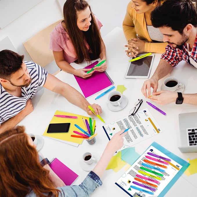 Duchong 108 Count Highlighters, Chisel Tip Dry-Quickly Highlighter Markers, Assorted Colors Highlighters Bulk Pack for Adult Kids, Office Classroom Must Have, School Supplies for Teachers