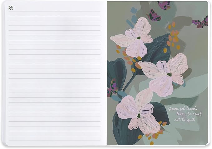 Erin Condren 2025 Softbound Life Planner (Jan - Dec 2025), A5 12-Month Weekly & Monthly Planner Journal, Horizontal Layout, Soft Cover, Layflat Binding, Bold Blooms Cover & Interior Design