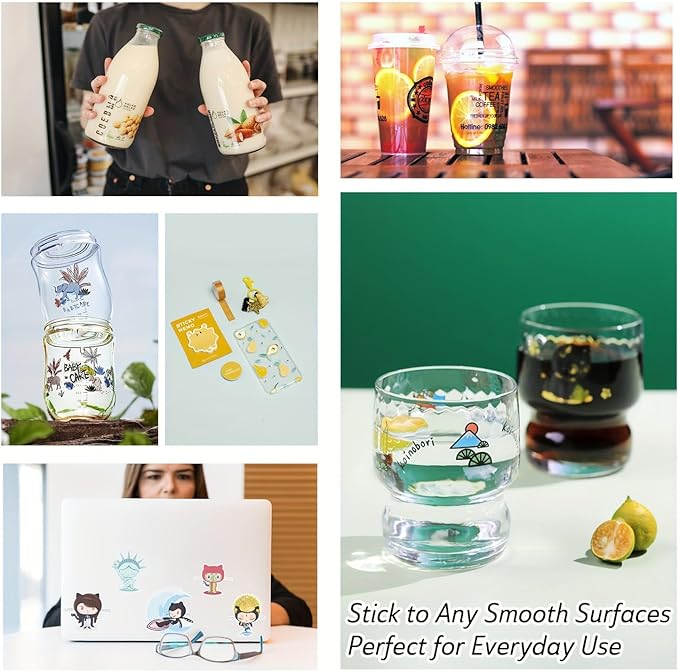 Koala Printable Clear Sticker Paper - ONLY for LASER Printer - 8.5x11 Inch 20 Sheets Full Sheet 100% Transparent Label Paper for DIY Personalized Decals, Labels