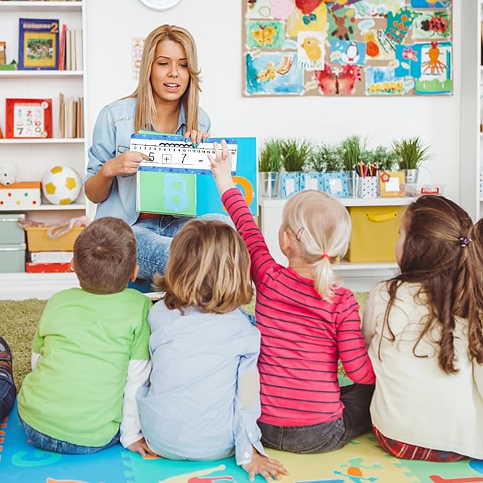 32 Pack Dry Erase Number Line Board Card Lapboard Double Sided Writable and Erasable Board Card Featuring 0-10 Number Line On One Side 0-20 On The Other for Kids Students Math Manipulatives (11.5”x4”)