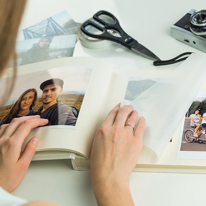 Durony 300 Pieces Photo Sticker White Double-Sided Self Adhesive Photo Tapes for Pictures DIY Photo Album Journal