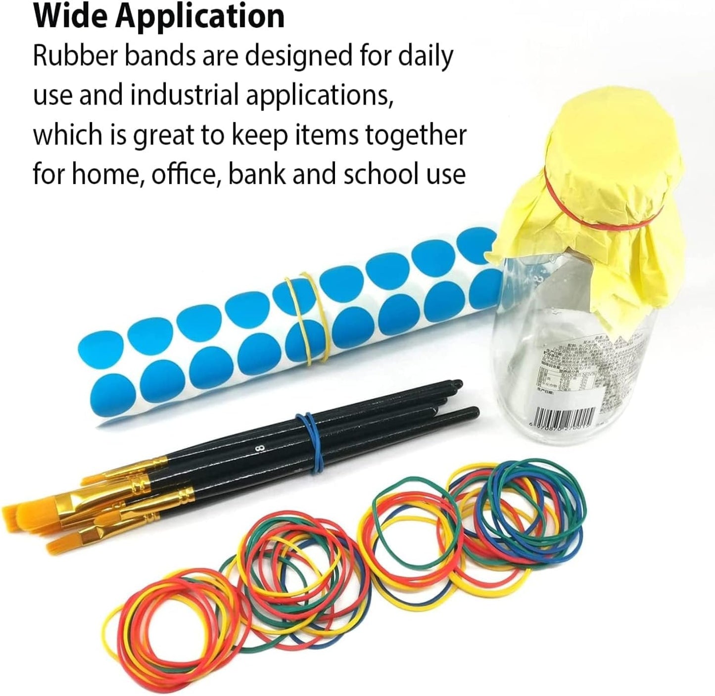 Rubber Band Depot, Size #32, Everyday Rubber Bands - Rubber Band Measurements: 3" x 1/8'' - Approximately 185 Rubber Bands Per Bag - 1/4 Pound Bag