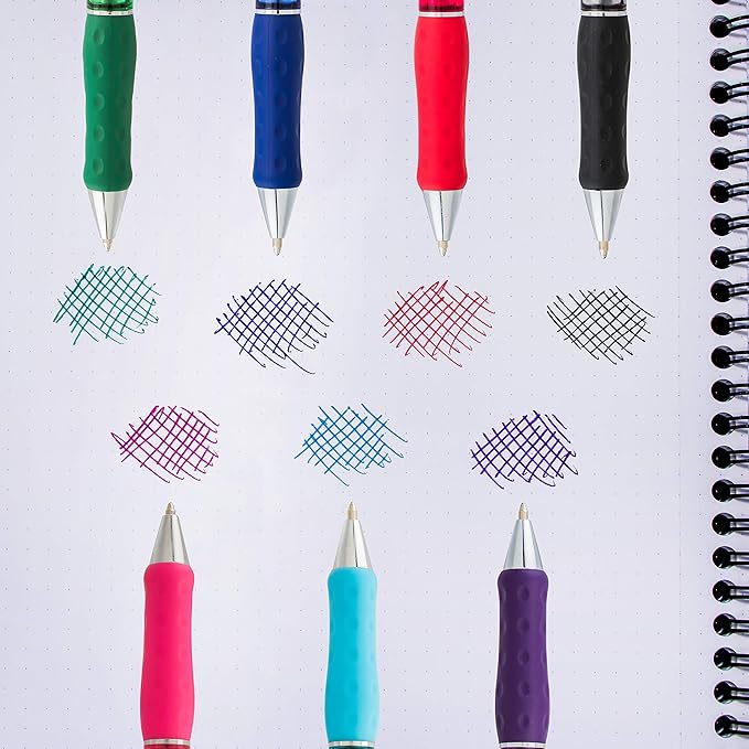 Pentel RSVP Super RT Ballpoint Pen, (1.0mm) Medium Line, Green Ink, Pack of 4 (BX480BP2D)