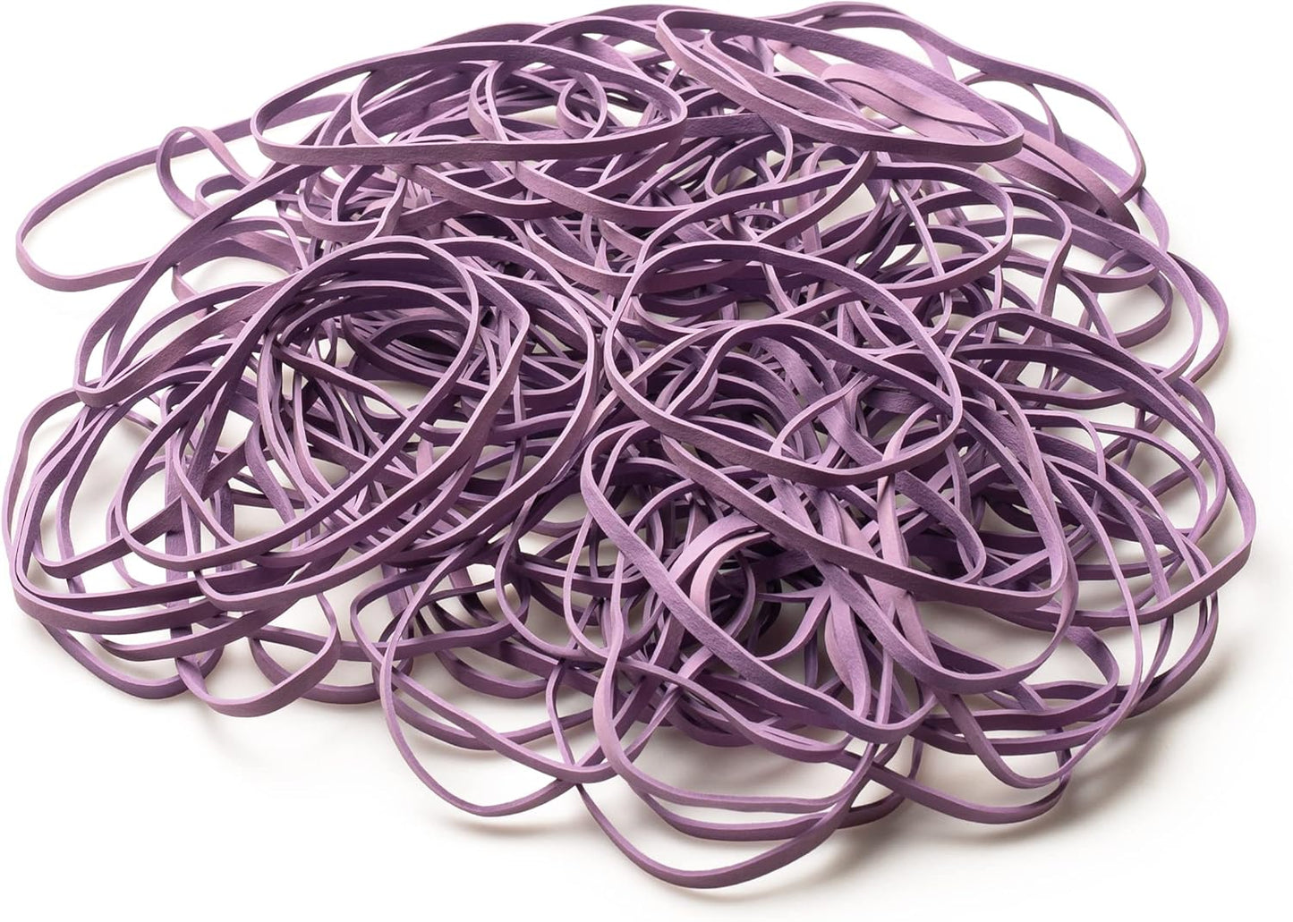 PlasticMill Lavender Rubber Bands Size 33 (3 1/2" x 1/8") - #33 Colored Rubber Bands Office Supplies - Strong, Elastic Bands for Crafts, Balloon Garland, Cash, File Folders (500-Pack)