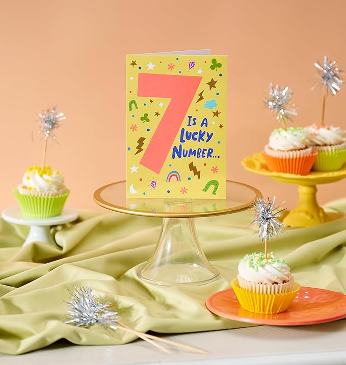American Greetings 7th Birthday Card (Lucky to Know You)