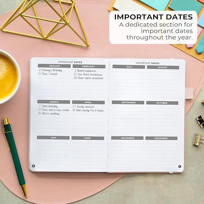 Clever Fox Address Book with alphabetic tabs - PU Leather Telephone and Address Book for Keeping Contacts Safe, Contact Organizer Journal, Medium Size (5.3″ x 7.7″) Hardcover, Rose Gold