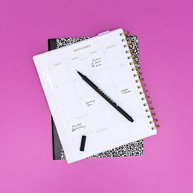 PAPERAGE Felt Tip Fine Point Pens (0.4mm), 12 Pack, Pens For Journaling, Notebooks, Planners, Calendars & Drawing, Great for School, Office, & Home (Black Ink)