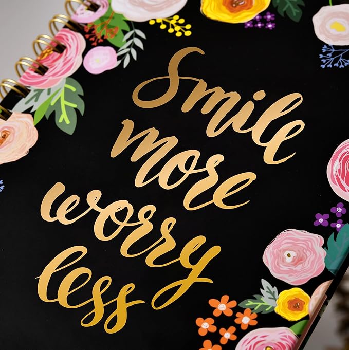 Frasukis Ruled Journal/Notebook- Lined Journal, 8.5" X 6.4", Ruled Spiral Notebook/Journal, Banded with Waterproof Hardcover, Journal for Women, Exquisite Inner Pocket for School, Office & Home