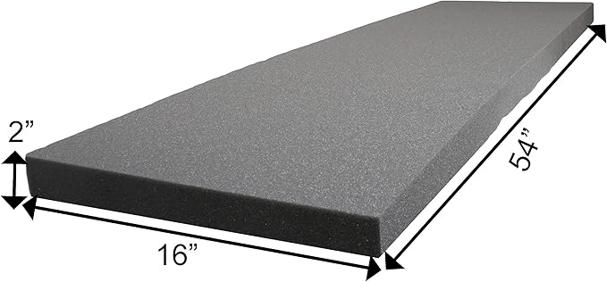 Case Club Customizable Polyethylene/Polyurethane/Convoluted Foam 54 x 16 Inches
