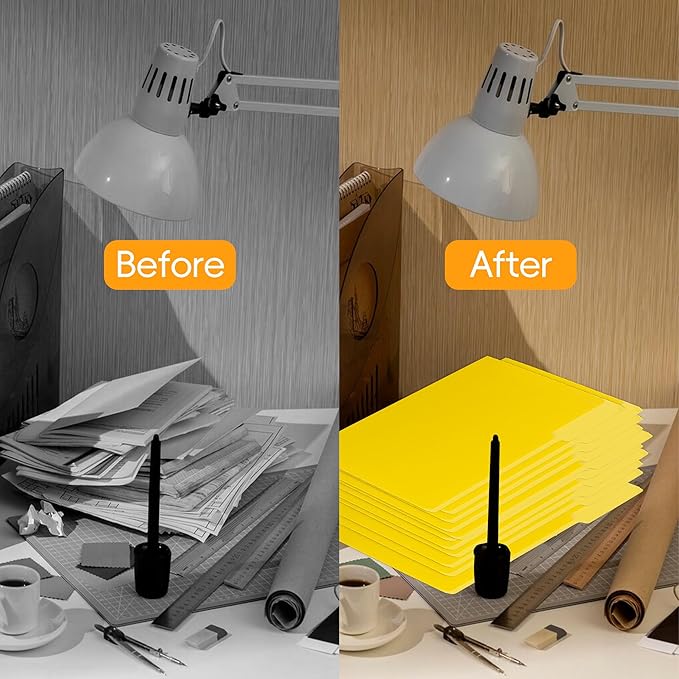 Yellow File Folder,1/3-Cut Tabs,File Folder Letter Size,8.5x11 File Folders for Office,School and Home,Organizer Folder(36 Packs)