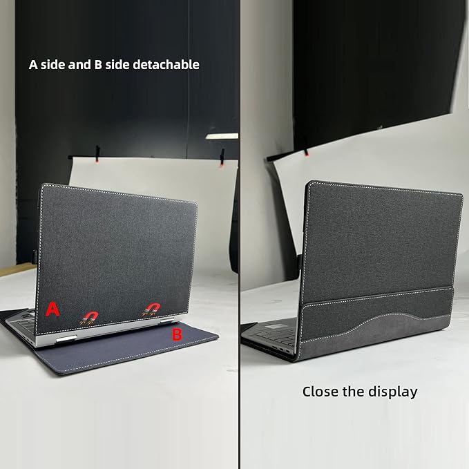 Laptop Case for Lenovo Flex 7 14IAU7 14IRU8 | Slim 7 14IAP7 14IRP8 |IdeaPad Flex 5 14IAU7|IdeaPad Flex 5i 14 2-in-1 Laptop Detachable Laptop Protective Cover Shell (Gray)