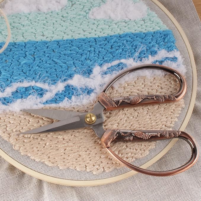 JubileeYarn Crane Motif Small Embroidery Craft Scissors - Assortment - 3 Scissors