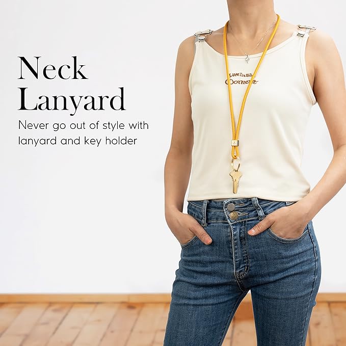 SENLLY Neck Lanyard Strap for Keys, Original Minimalist Design KeyChain Holder