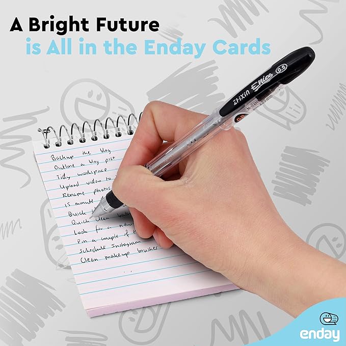 Enday Pocket Notebook, Small Notebooks 3 x 5 Top Bound Small Spiral Notebooks, Memo Pad for Home Office Accessories, 75 Sheets, Mini Notepad in Pink, Purple, Green, Blue, Red, Grey (6 Pack)