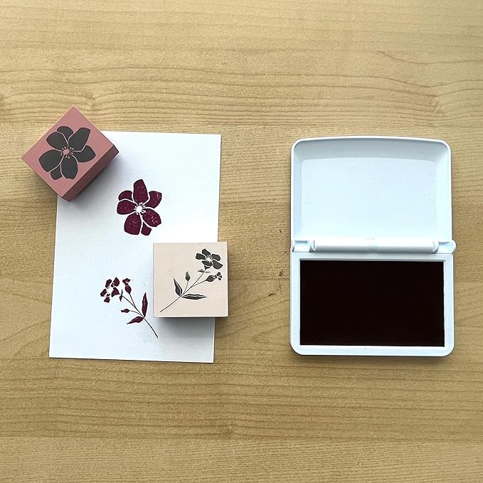 COLOP Make Series, Ink Stamp Pads, with Non-Toxic Premium Ink, Water-Based Acid-Free (Cozy Red, Make 1-1-15/16" x 3-1/2")