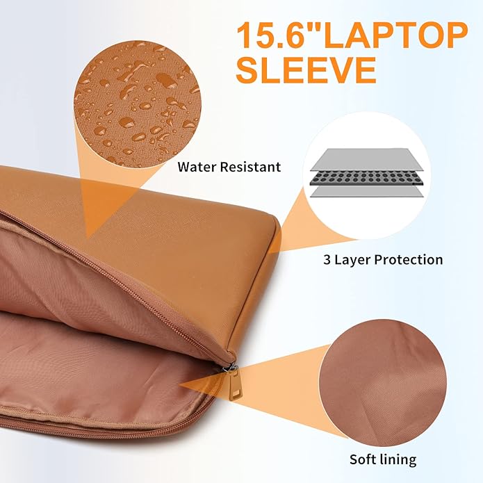 Keyli 4pc Sets Laptop Bag for Women Large Leather Laptop Briefcase with USB Charging Port Computer Shoulder tote Bags Purse