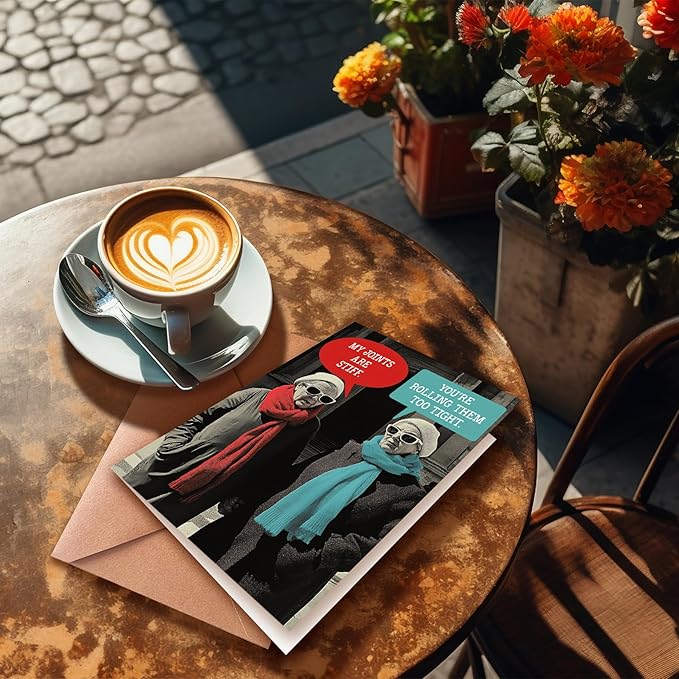 Birthday Card for Older Women, Funny, Multicolor, Modern, 5x7 inches, Blank Inside, Includes Envelope