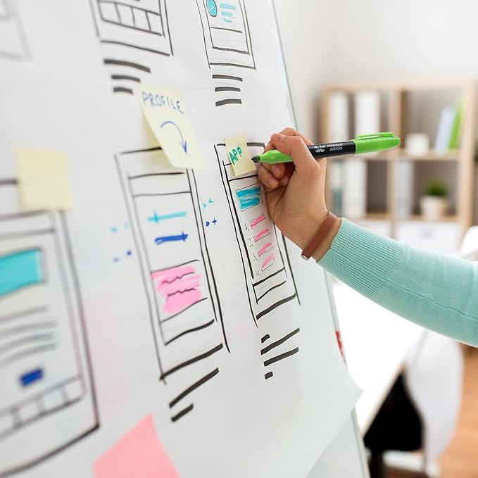 Mr. Pen- Dual Tip Permanent Markers, 12 Pack, Fine & Ultra Fine Tip, Fine Tip Permanent Markers, Fine Tip Marker, Permanent Markers Fine Point, Fine Point Permanent Marker, Marker Pens Fine Point