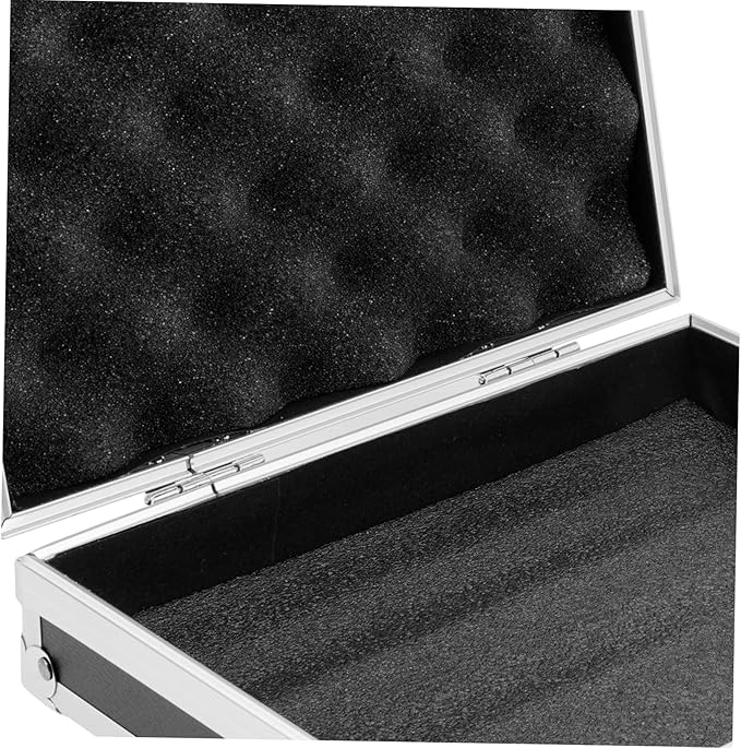 Box Aluminum Hard Cases Emergency Kit Cash Money Hard Case Suitcase Laptop Carrying Case Tool Lock Case Cosmetic Carrying Case Laptop Briefcase Home Tools Portable Travel Flat