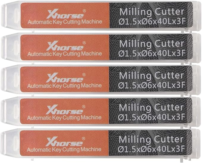 Xhorse Original 1.5mm Milling Cutter for Condor XC-Mini Plus/Plus II/XC-002 and Dolphin XP005/XP005L/XP007 Key Cutting Machine(1.5mm)