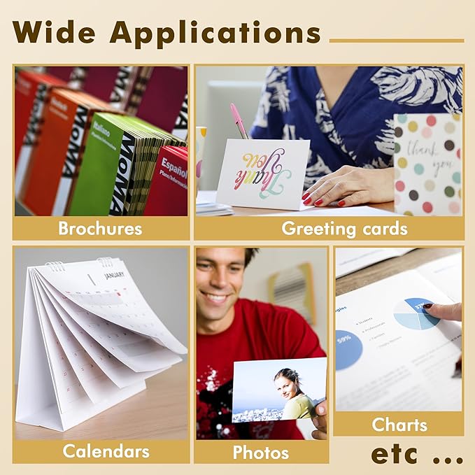 Koala Photo Paper Double-side Matte 8.5X14 Inches Compatible with Inkjet Printer 48LB for Presentation 100 Sheets 180GSM