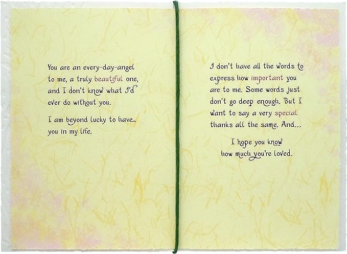 Blue Mountain Arts Thank You Card—Appreciation for a Loved One, Family Member, Friend, or Someone Special Who Is a True Blessing (Not all angels have wings)