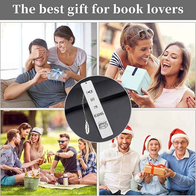 Funny Bookmarks for Book Lovers,Reading Gifts for Book Lovers Women Men Writers Reader Friends Christmas Gifts,Stocking Stuffers for Librarian Student Coworker Teens Girl Boy Graduation Gifts