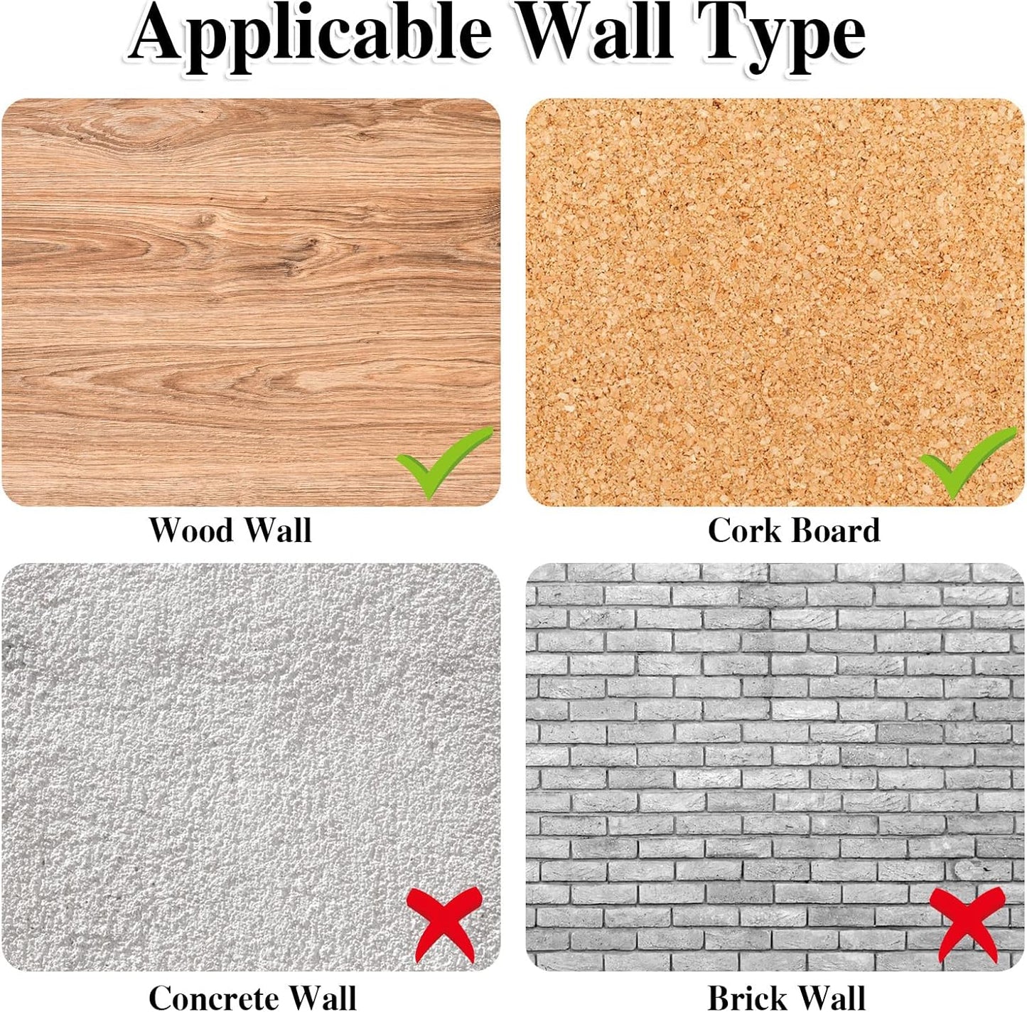 30 Count Metal Giant Push Pins, Jumbo Push Pins 1.14 Inch Large Push Pins for Cork Board Big Black Thumb Tacks for 20 Lbs Wall Hangings Office Home Classroom Decorative