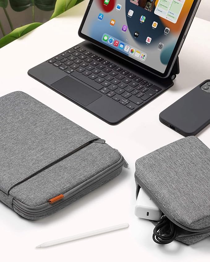 Inateck 360° Protection Laptop Bag with Accessory Bag, Compatible with 13-inch MacBook Air/Pro M3 M2 M1 2016-2024, Gray