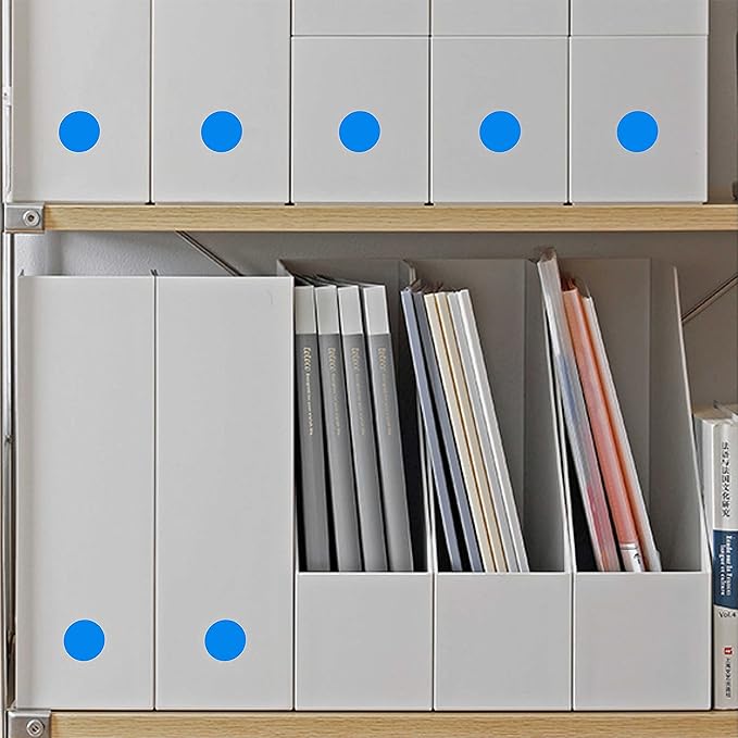 PARLAIM 3/4" Round Color Coding Circle Dot Labels in Roll, 1000 Stickers per Dispenser Box, 0.75 inch Diameter for Classroom Home Organization, Blue