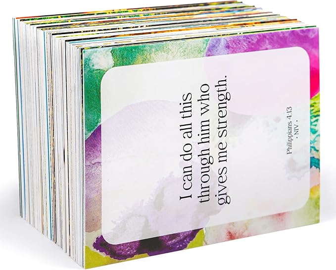 Premium Prayer Cards, 120 Mini Scripture Cards with Bible Verses, Inspirational Religious Christian Gifts for Women & Men
