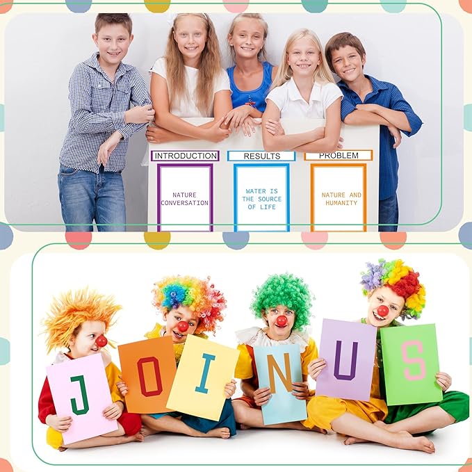 39 Sheets Science Fair Board Supplies - 24 Self Adhesive Presentation Subtitles, 6 Science Fair Project Titles, 2 Blank Titles, 7 Personalized Letter Stickers for Classroom Office, Colorful