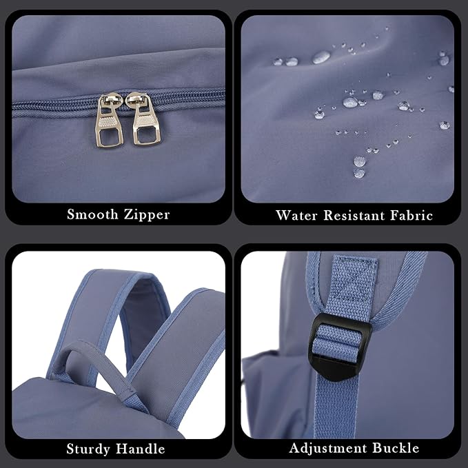 YGR Laptop Backpack for Women and Men, Waterproof Lightweight Travel Daily Rucksack Casual 15.6 inches Computer Bags for College, Blue