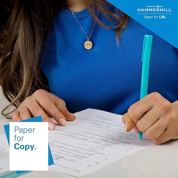 Hammermill Printer Paper, 20 lb Copy Paper, 8.5 x 11 - 4 Bulk Packs (3000 Sheets) - 92 Bright, Made in the USA