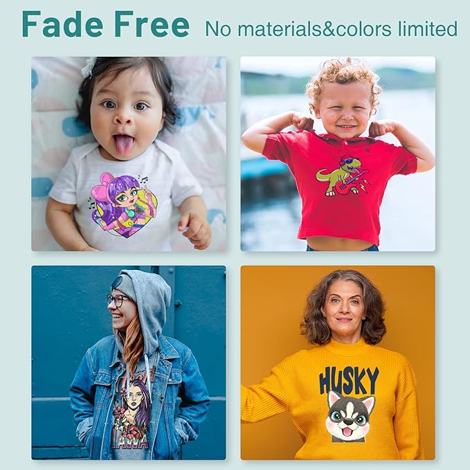 KASYU DTF Transfer Film, 50 Sheets 8.5"*14" DTF Paper with Smart Printing Pad for All Sublimation and DTF Printers,DTF Film for Sublimation Hack, Premium Direct to Film for All Color Fabric