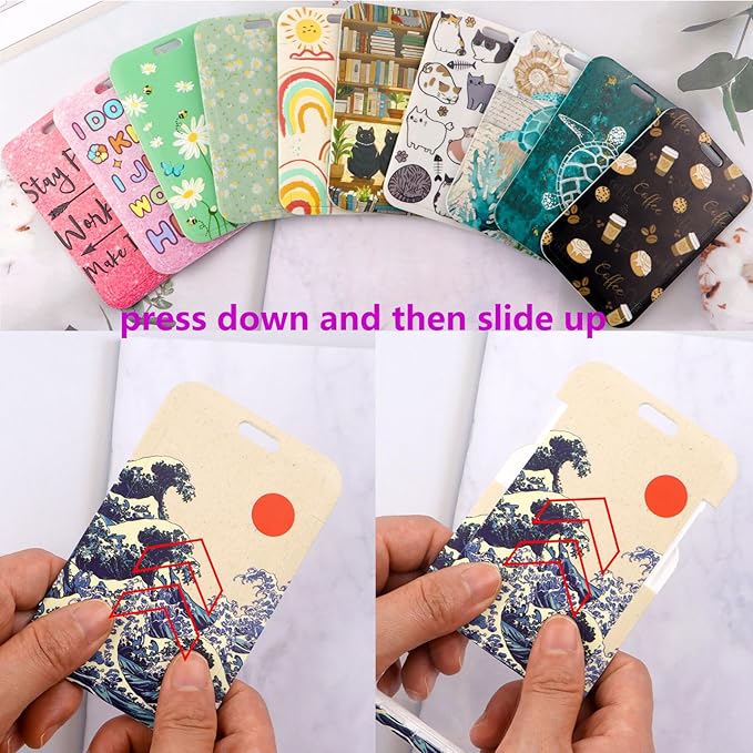 Green Lanyard Badge Holder Daisy Flowers Retractable Badge Reel Clip Cute Lanyard for Keys ID Badge for Women Teens Girls Teachers Aesthetic School ID Holder