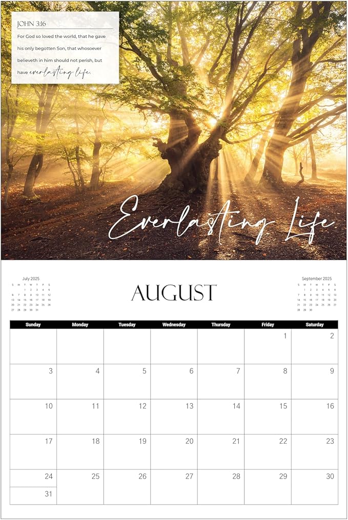 Be Not Afraid Bible Verse Wall Calendar 2025