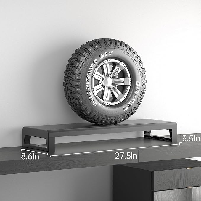 Computer monitor stand Laptop Desk Shelf & Monitor Riser ,27.55 inches long desk riser Monitors/PC/Laptop/Computer Space Saver Organizer (Basic Version, 700mm)