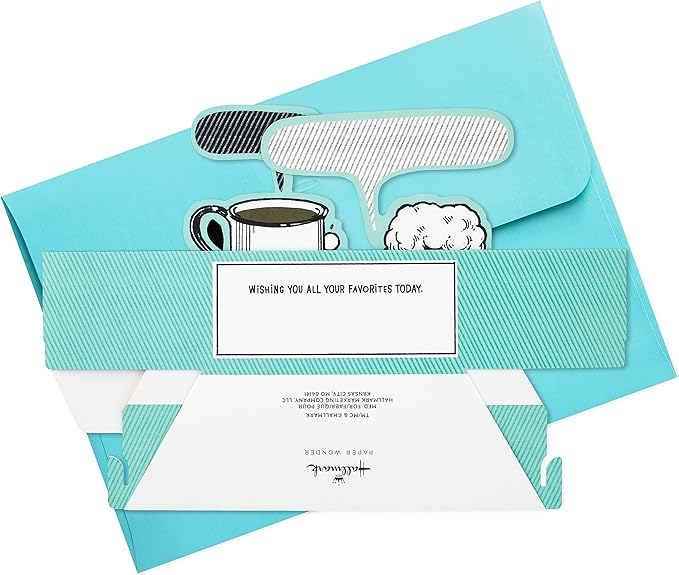 Hallmark Funny Pop Up Birthday Card for Him (Beer vs. Coffee) Paper Wonder Shoebox 3D Card