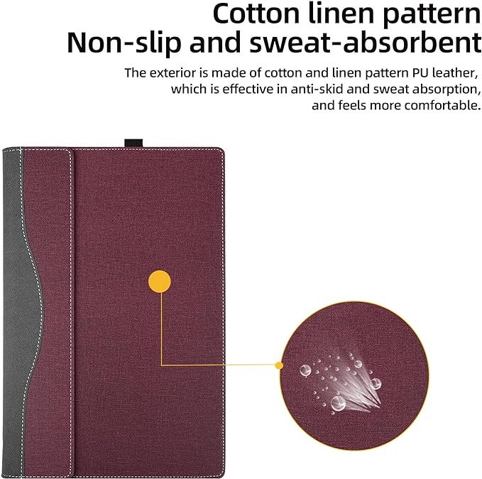 Laptop Case for Lenovo Flex 7 14IAU7 14IRU8 | Slim 7 14IAP7 14IRP8 |IdeaPad Flex 5 14IAU7|IdeaPad Flex 5i 14 2-in-1 Laptop Detachable Laptop Protective Cover Shell (Wine red)