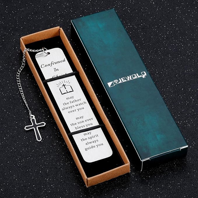 Christmas Gifts for Him, Baptism Gifts for Boys Men, Bible Bookmark Ordination Gifts for Youth Pastor Christian Gifts for Men Priest Preacher Religious First Confirmation Cross Religion Bookmark