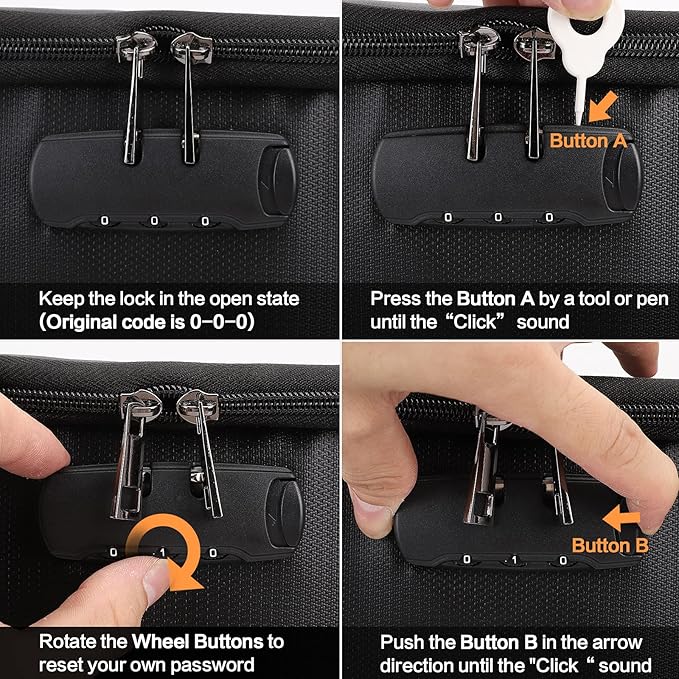 Fireproof File Cabinet with Lock, Fireproof Document Organizer Collapsible File Box Filing Cabinet with Handle for Letter Legal Folder Certifications