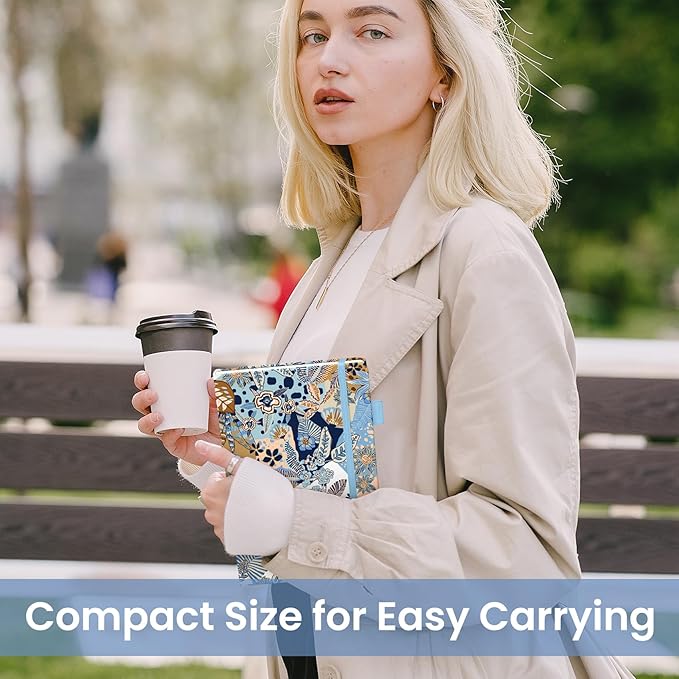 Bullet Dotted Journal Notebook for Women & Men, Hardcover Leather Journal for Writing, A5 Bullet Journaling Notebook for Work & Sketching, Perfect for Office School Home Supplies, 160 Pages, Lineage Flora