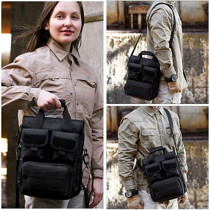 CamGo Tactical Briefcase Small Military 12 inch Laptop Messenger Bag Computer Shoulder Bag