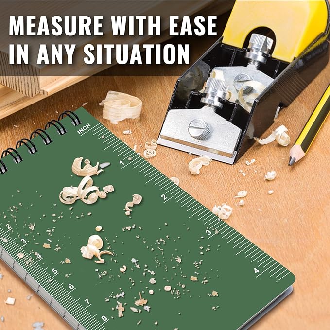 POPYOLA 4 Pack Waterproof Pocket Notebook, 3 x 5 Pocket Notepad, All Weather Small Mini Spiral Notepad with 100 Lined Pages for Outdoor Office School