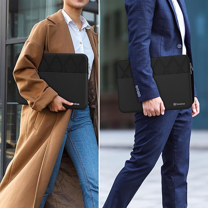 Smatree 13 inch Anti-Shock Laptop Sleeve Waterproof Protective Slim Cover Tailored for ASUS Zenbook Flip 13 OLED UX363/Zenbook S 13 OLED UX5304, ROG Flow X13 2023, 13 inch Laptop Bag, Black (E411)