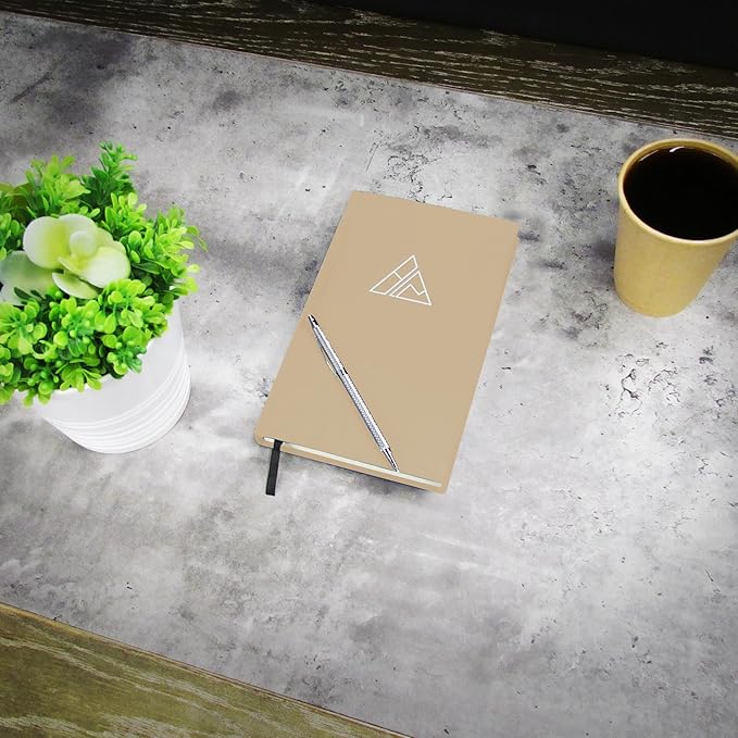 Self-Mastery Journal for Men - Gratitude Journal – 5 Minute Journal - Reflection Manifestation Journal for Mindfulness – Goal/Guided Gratitude Journal for Women & Men (Khaki, Self Care Journal)