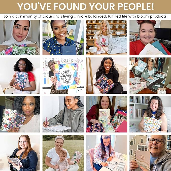 bloom daily planners 2025 Desk Calendar - 21" x 16" Large Monthly Organizer Pad with Stickers (January 2025 - December 2025) Desktop Blotter - Vintage Floral